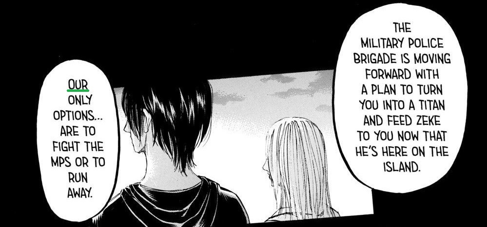 Ch. 1 - Grisha is looking at where old Eren is supposed to be standing  during the visit to Grisha's memories. : r/titanfolk
